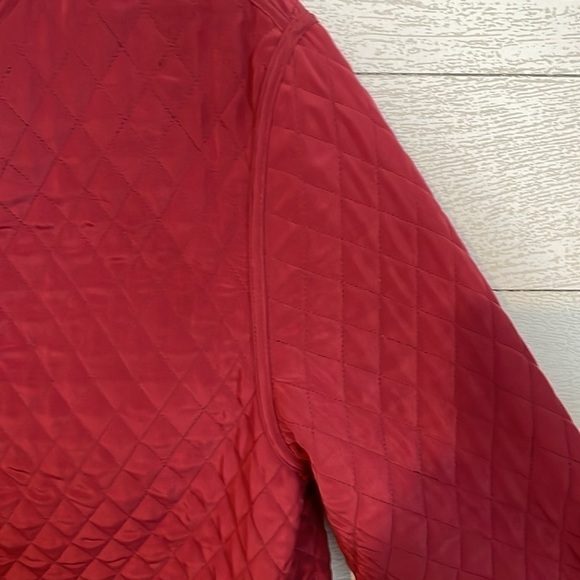 J. McLaughlin Women's Mauve Quilted Fleece Lined Full Zip Jacket Size Medium - Picture 5 of 14